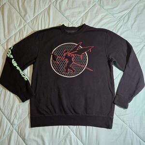 Linkin Park Street Soldier Honeycomb Crewneck Pullover Official Merch